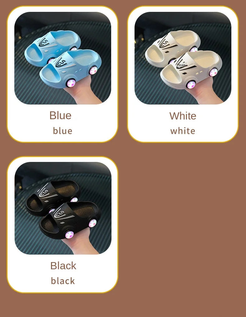 Sapatos SummerChild com Luzes LED, Pantufas para Bebê, Sandálias Antiderrapantes para Interior, Menino e Menina, Pantufas Luminosas para Crianças, Casa, Pais e Filhos