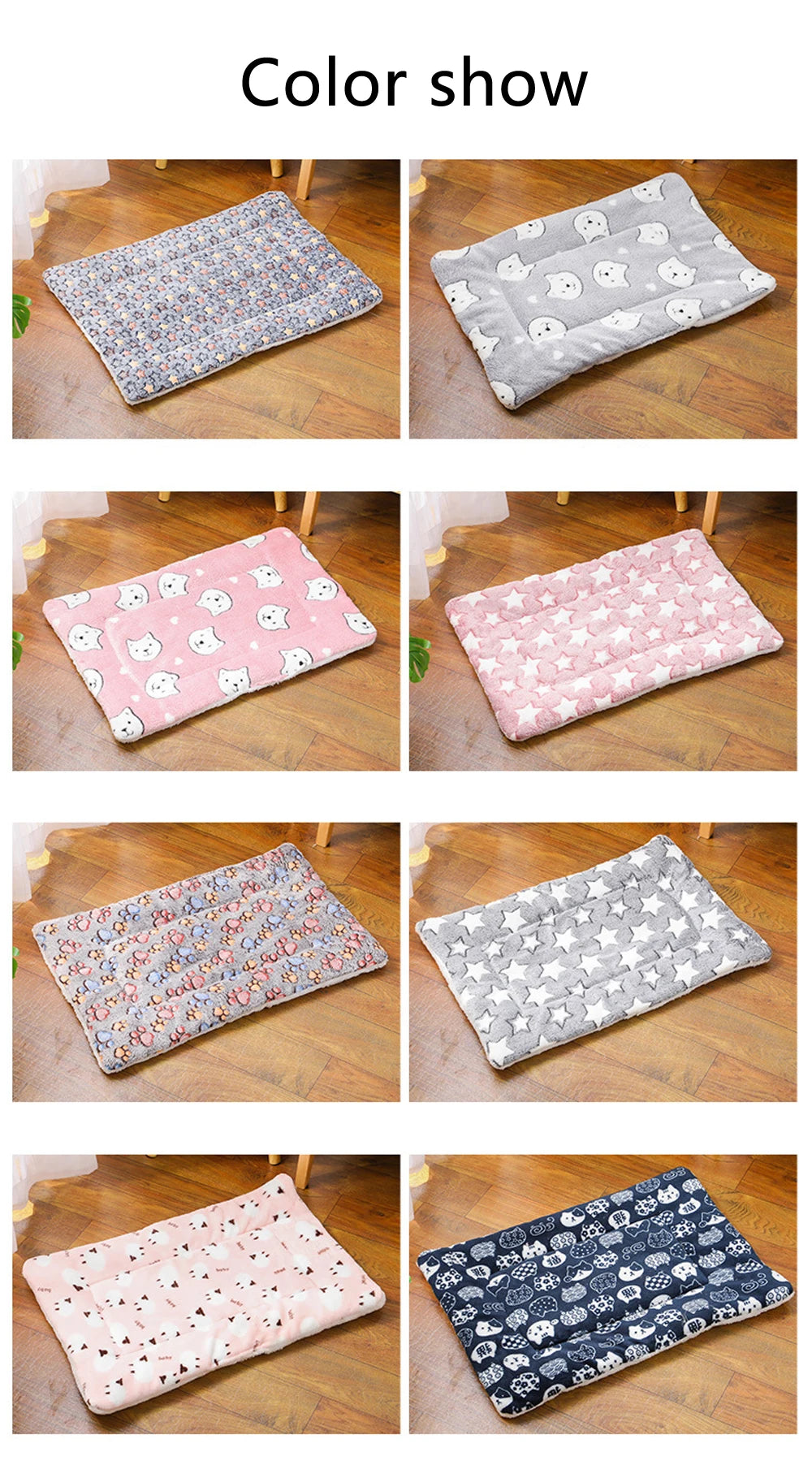 Cama para cães de estimação, quente para todas as estações, grossa, almofada para ninho de gato, sofá macio para cães de estimação, cama elástica para gatos, acessórios para cães de médio porte