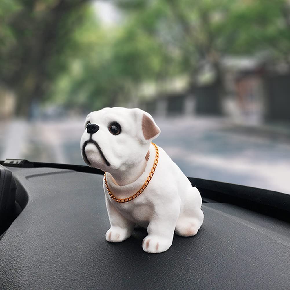 Doll Nodding Dog Shaking Head Resin Simulation Car Dog Toy Dashboard Decoration Car Ornament Cute Car Accessories Girls Women