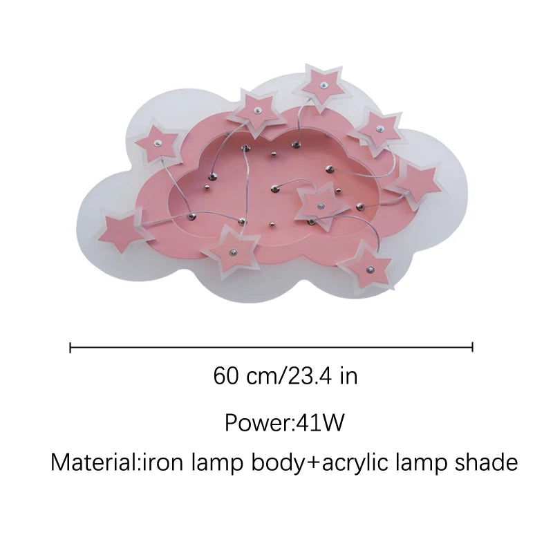 Kids Room Light Fixture Lamp For Children Kids Lamp For Bedroom Chandelier Kids Led Star Roof Light Kids Children Room Led Light