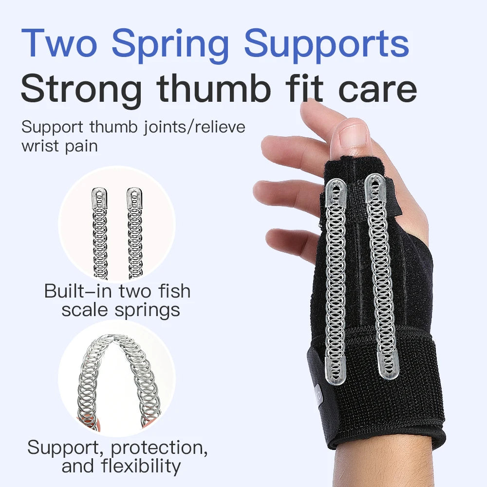 Faixa elástica de proteção da bainha do tendão com elasticidade ajustável para auxiliar na recuperação do polegar após lesão. Protetor de pulso.