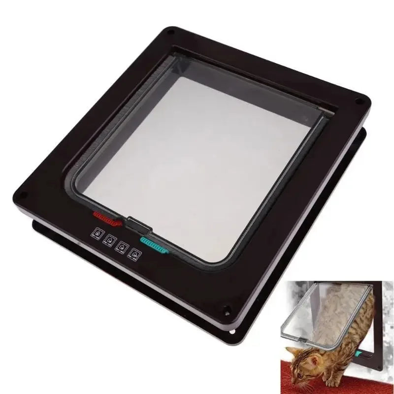 Kit de porta com aba de segurança para cães, gatos e gatinhos, plástico ABS, pequeno, porta para animais de estimação, gatos, cães, portas com aba, acessórios para cães e gatos