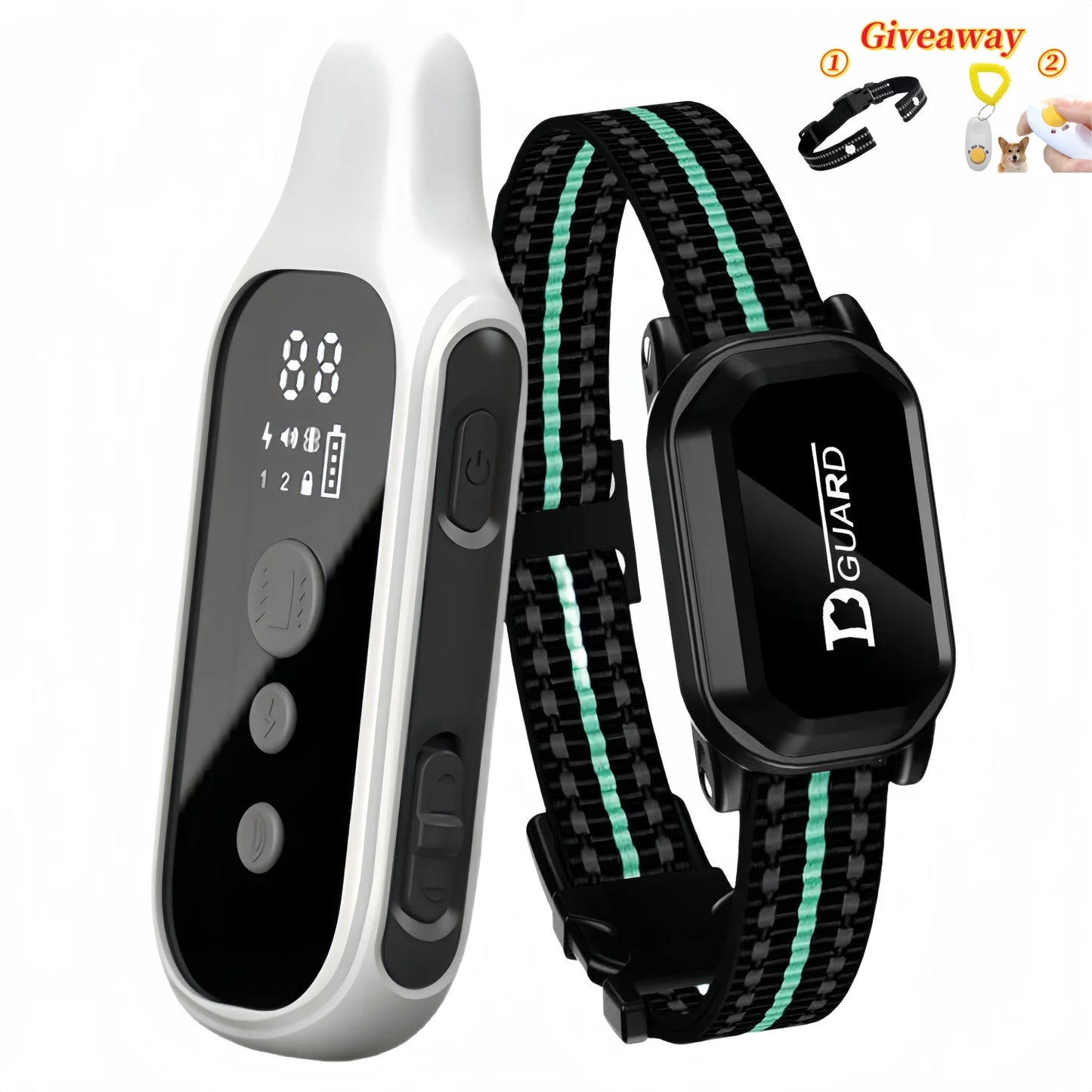 YHLC 3300ft Waterproof Anti Barking Dog Collar, Rechargeable Bark Stopper, Stop Barkin, Electric dog Training Collar for all Dog