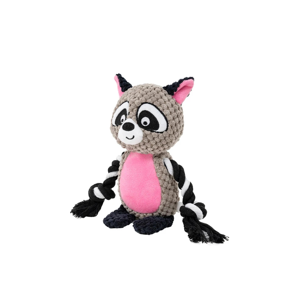 1 peça de brinquedo de pelúcia para cachorro, animal de desenho animado, fofo, filhote de cachorro, mastigável, brinquedo com nó, coelho de desenho animado, macaco