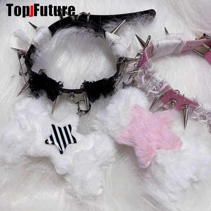 Mulheres Y2K Garota sangrenta punk Harajuku Gótico Lolita doente ferido colar curto Halloween cosplay adereços subcultura Gargantilhas Gargantilha