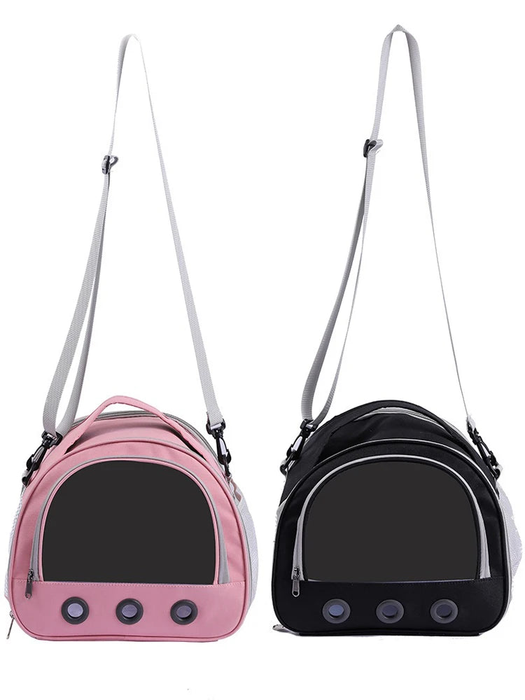 Bolsa de transporte para cães, gatos, pássaros e coelhos com almofada de algodão grosso, mochila de aviação para animais de estimação, bolsa de viagem portátil anti-sufocante, bolsa para cães de estimação