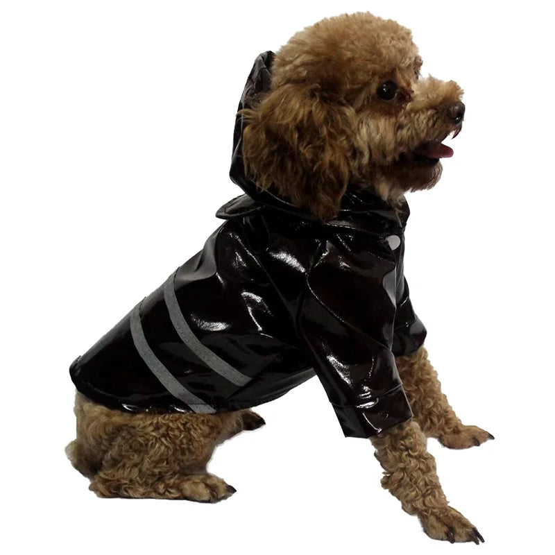 Capa de chuva para cachorro, capa impermeável e refletiva para animais de estimação, capa de chuva para filhotes, gatos, chihuahua, bulldog, animais de estimação, capa, poncho, fantasia