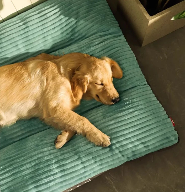 Soft Pet Dog Bed Winter Warm Dog Sleeping Mat Corduroy Pet Mat for Cats Dogs Fluff Sleeping Removable Pet Beds Pet Supplies