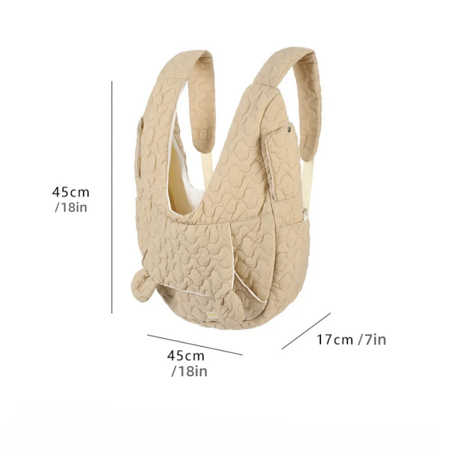 Bolsa de transporte para animais de estimação, mochila de peito extra grande com capacidade para cães e gatos, bolsa para atividades ao ar livre, à prova d'água e resistente ao vento, bolsa portátil para animais de estimação