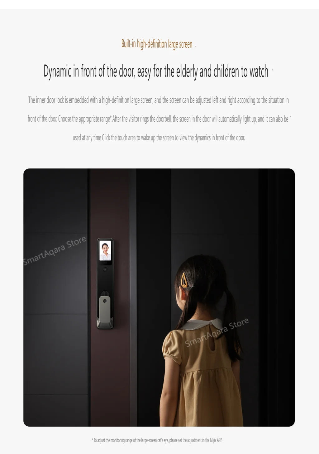 Fechadura inteligente automática Xiaomi G500 2025, reconhecimento facial 3D com impressão digital olho de gato, desbloqueio por senha Bluetooth, aplicativo Mi Home