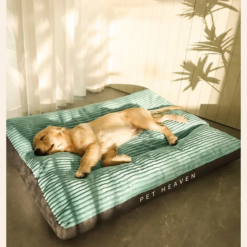 Soft Pet Dog Bed Winter Warm Dog Sleeping Mat Corduroy Pet Mat for Cats Dogs Fluff Sleeping Removable Pet Beds Pet Supplies