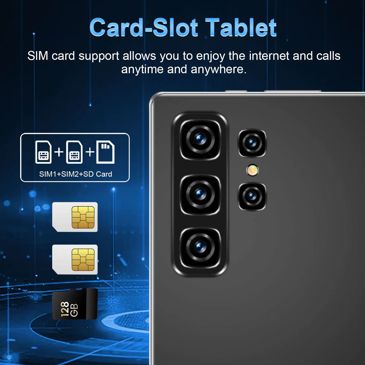 Tablet Android 2025, 20000mAh, 10,36 polegadas, versão global, 22 GB + 2 TB, nova rede, 14 núcleos, Android 13.0, Wi-Fi