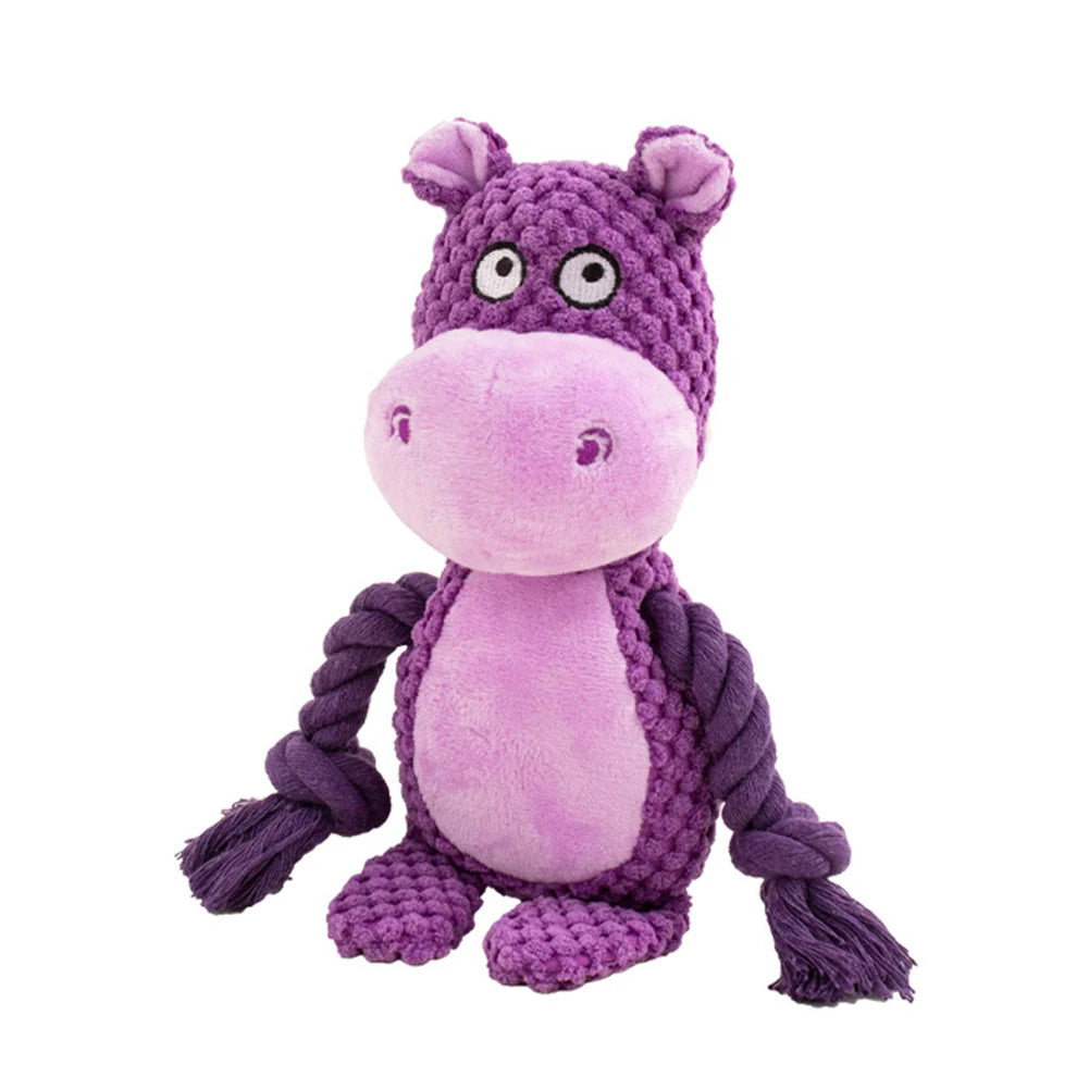 Brinquedo de enriquecimento para cães, brinquedo de corda fofo para cachorro, pelúcia para filhotes, brinquedo de mastigar para animais de estimação, brinquedo de desenho animado, jogos interativos para cães, coisas para cães