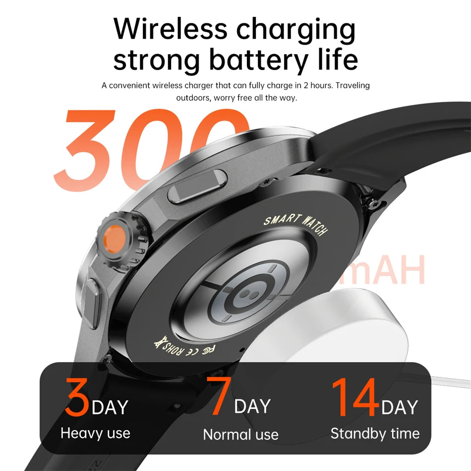 Novo 2025 para Xiaomi S4 Ultra Smart Watch Masculino AMOLED Esporte ao Ar Livre NFC GPS Rastreador de Frequência Cardíaca À Prova D'água Bluetooth Chamada Smartwatch