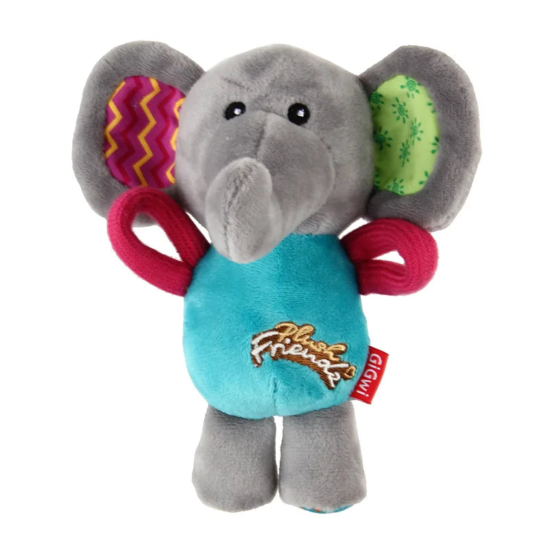 Brinquedo de pelúcia para cachorro GiGwi, série Honour, boneco com chamada de voz, alivia o tédio, cachorro de pequeno e médio porte, brinquedo com som para presente