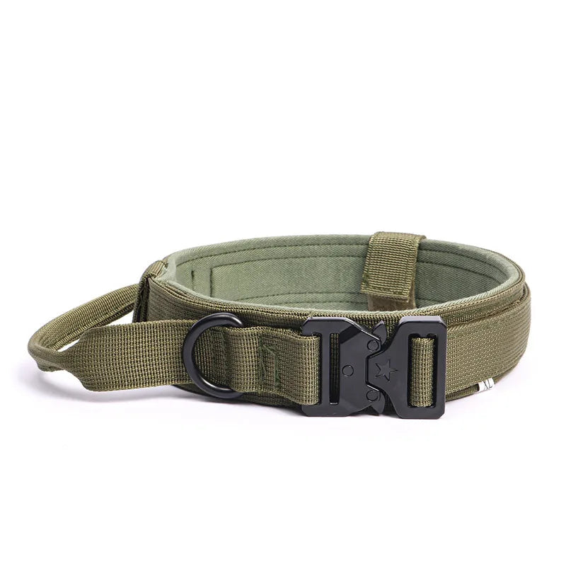 Pet Collar Tactical Collar Outdoor Training Adjustable Explosion-Proof Neck Collar Tactical Dog Collar Traction Rope