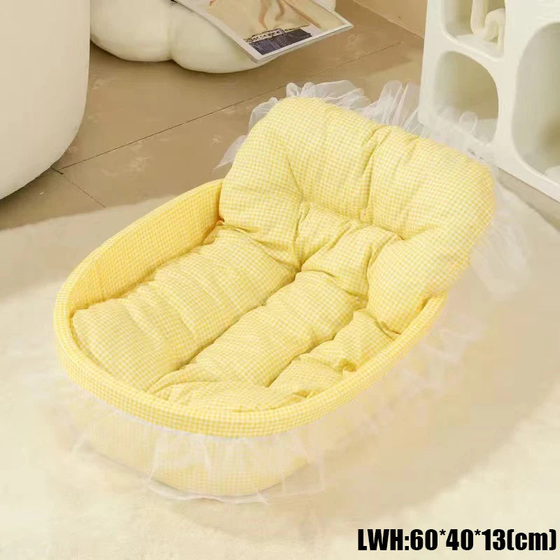 1 peça areia para gatos princesa fofa para todas as estações tapete universal antiaderente sofá cama para cães gatos e cães pequenos e médios suprimentos para animais de estimação