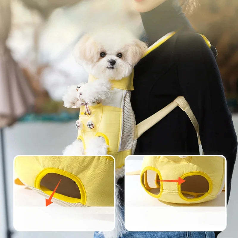 Bolsa de transporte para cães de estimação, bolsa de mão portátil para filhotes de quatro patas, mochila de ombro, colete, corda de tração para Yorkshire