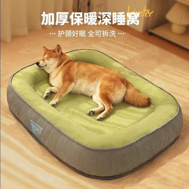 Cat and dog bed, dog mat, removable and washable sleeping mat, small and medium-sized dog pet sofa, cat bed