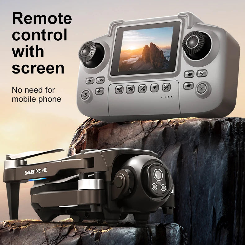 2025 Novo D18 Drone 8K Fotografia Aérea HD com Câmera Dupla Inteligente Prevenção de Obstáculos Sem Escovas Dobrável Quadricóptero Brinquedos