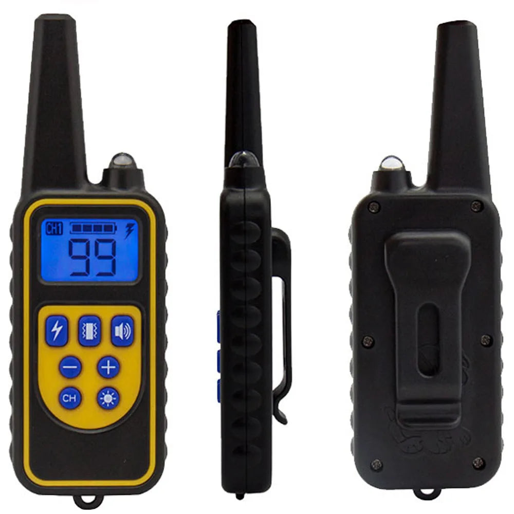 Electric Dog Training Collar Waterproof Dog Bark Collar Pet With Remote Control Rechargeable Anti Barking Device All Size Dogs