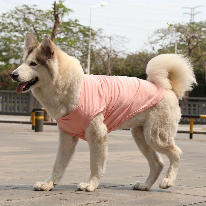 Colete de algodão para cachorro, 1 peça, roupas para animais de estimação para Golden Retriever, Samoieda, Labrador - Ajuste confortável para raças pequenas a grandes, algodão de pelúcia