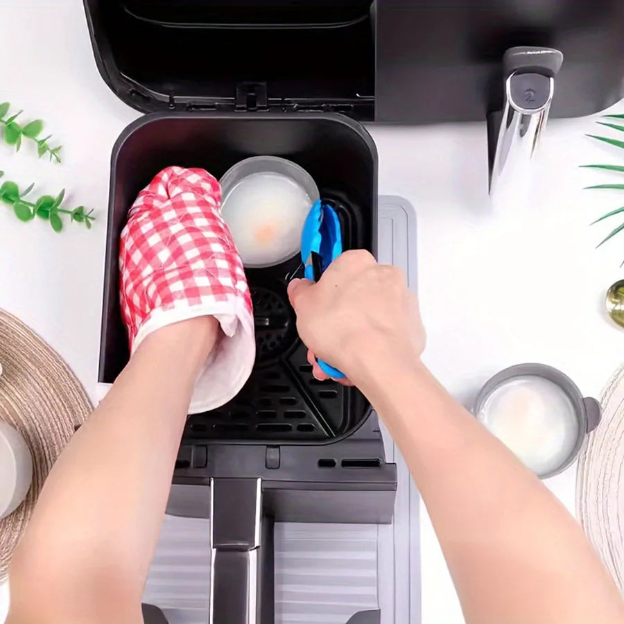 1 peça/4 peças de molde de silicone para fritadeira a ar, copos para cozimento de ovos