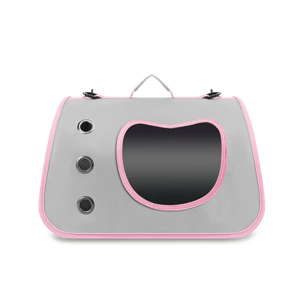 Bolsa de transporte portátil para gatos, bolsa dobrável para gatos, bolsa de ombro respirável para cães pequenos, gatos, bolsa de transporte para cães e gatos