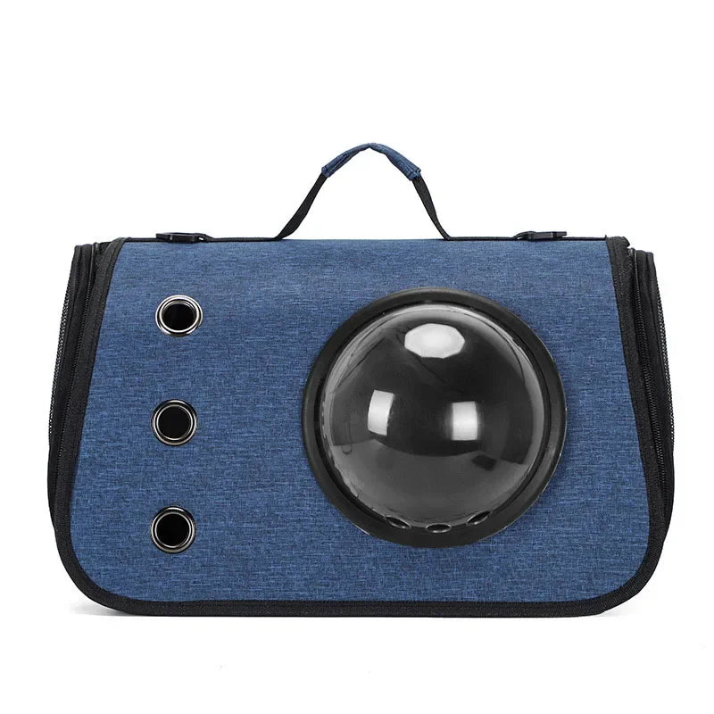 Bolsa de viagem portátil para animais de estimação, transparente, dobrável, respirável, mochila para gatos, leve, portátil, para transporte de animais de estimação, essencial para viagem