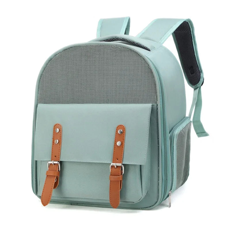 Mochila para transporte de gatos, bolsa respirável e moderna para viagem, para gatos e cães pequenos, suprimentos para animais de estimação