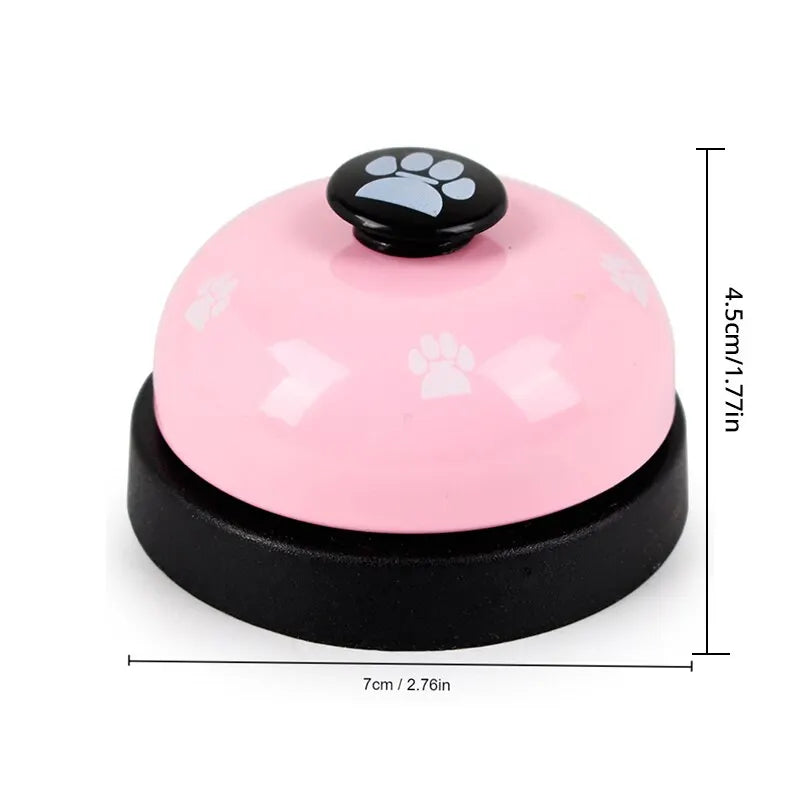 1 peça de brinquedo para treinamento de animais de estimação, jantar pequeno, sino, pegada, brinquedo para cachorro, chamada de cachorro, acessórios para cachorros, brinquedos para animais de estimação