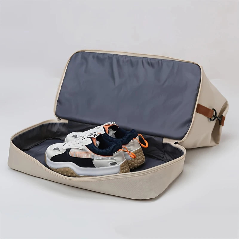 Bolsa de viagem masculina e feminina de grande capacidade para bagagem de mão, separação seco-molhado, bolsa esportiva de fitness, pacote de viagem de curta distância