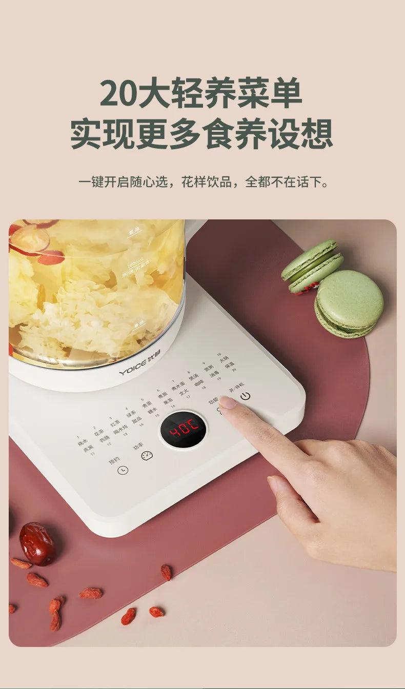 1L Multifuncional Máquina de Chá de Ervas Chaleira Elétrica Home Stewing Cooking Flower Medicine Pot Fervente Atacado