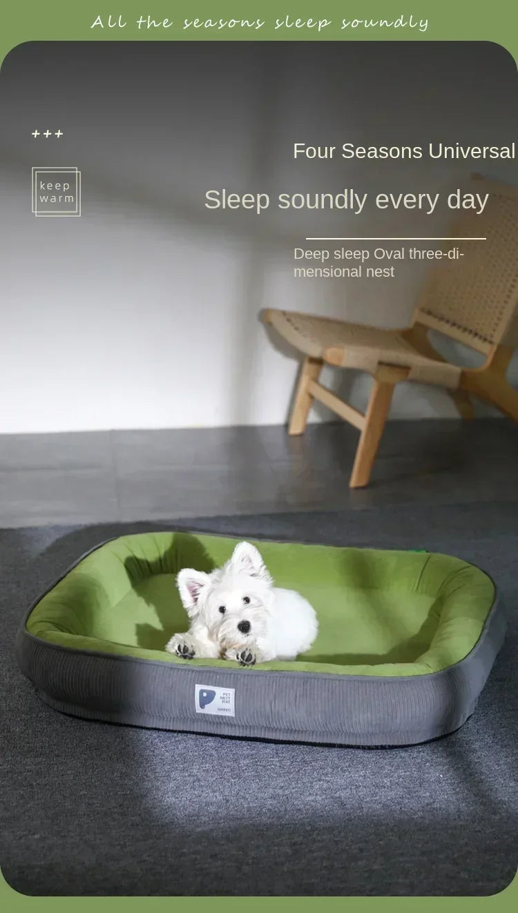 1PC Winter Warm Dog Bed Soft Memory Foam Pet Sleeping Mat for Small Medium Dogs Cats Removable Non-slip Dog Kennel Pet Supplies