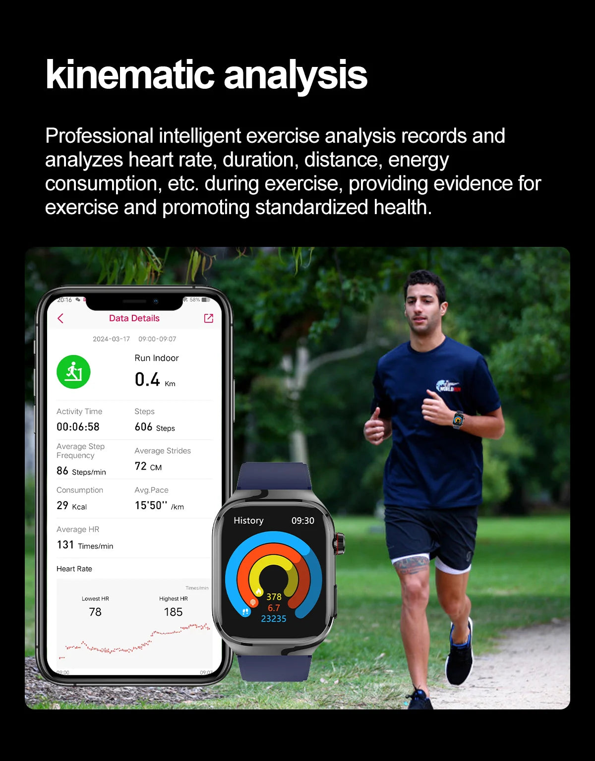 Novo 2025 para Huawei Três altas pressão arterial Smartwatch ECG Ácido Úrico Frequência Cardíaca Relógio Análise Corporal Monitoramento de Saúde Relógios