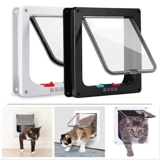 Kit de porta com aba de segurança para cães, gatos e gatinhos, plástico ABS, pequeno, porta para animais de estimação, gatos, cães, portas com aba, acessórios para cães e gatos