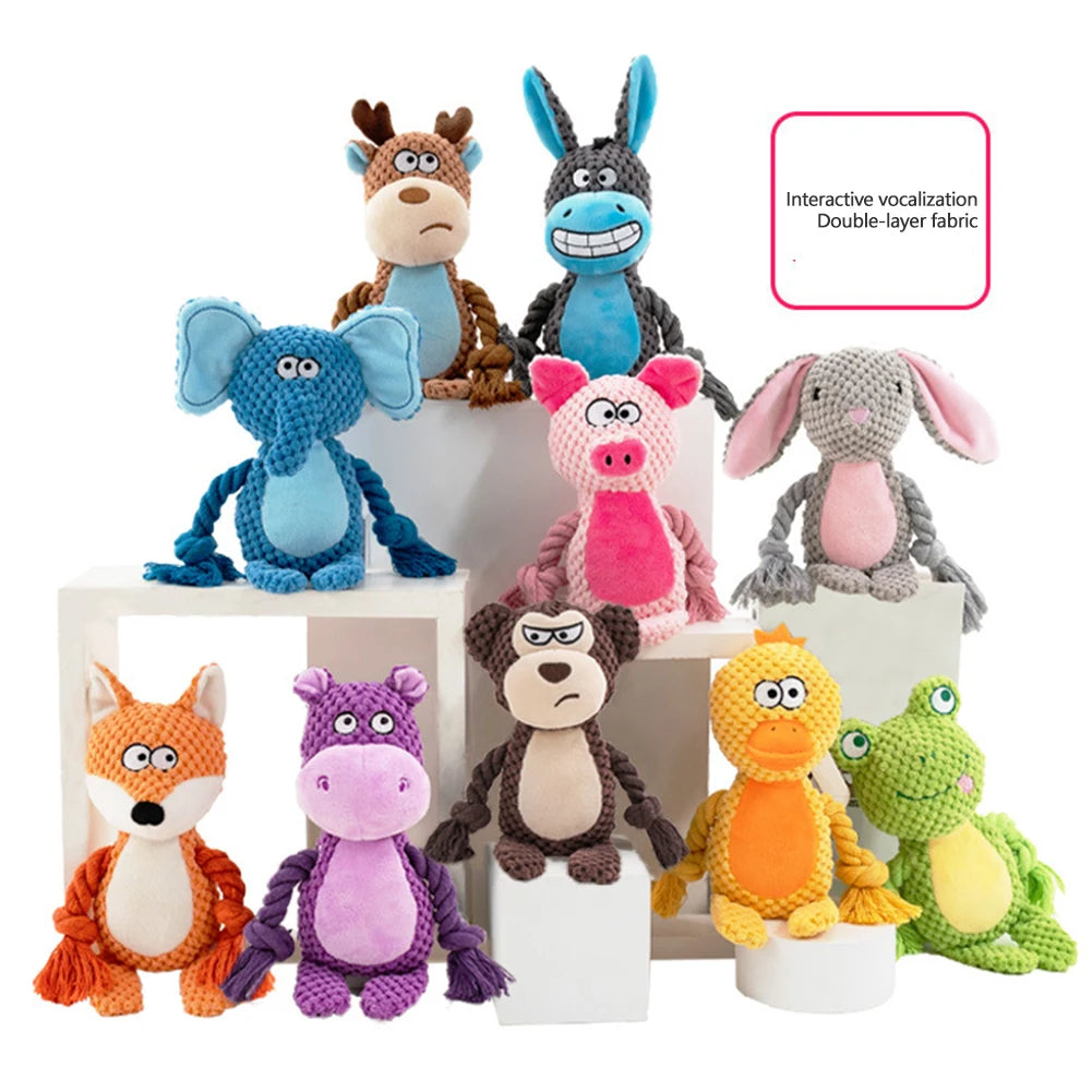 Brinquedo de enriquecimento para cães, brinquedo de corda fofo para cachorro, pelúcia para filhotes, brinquedo de mastigar para animais de estimação, brinquedo de desenho animado, jogos interativos para cães, coisas para cães