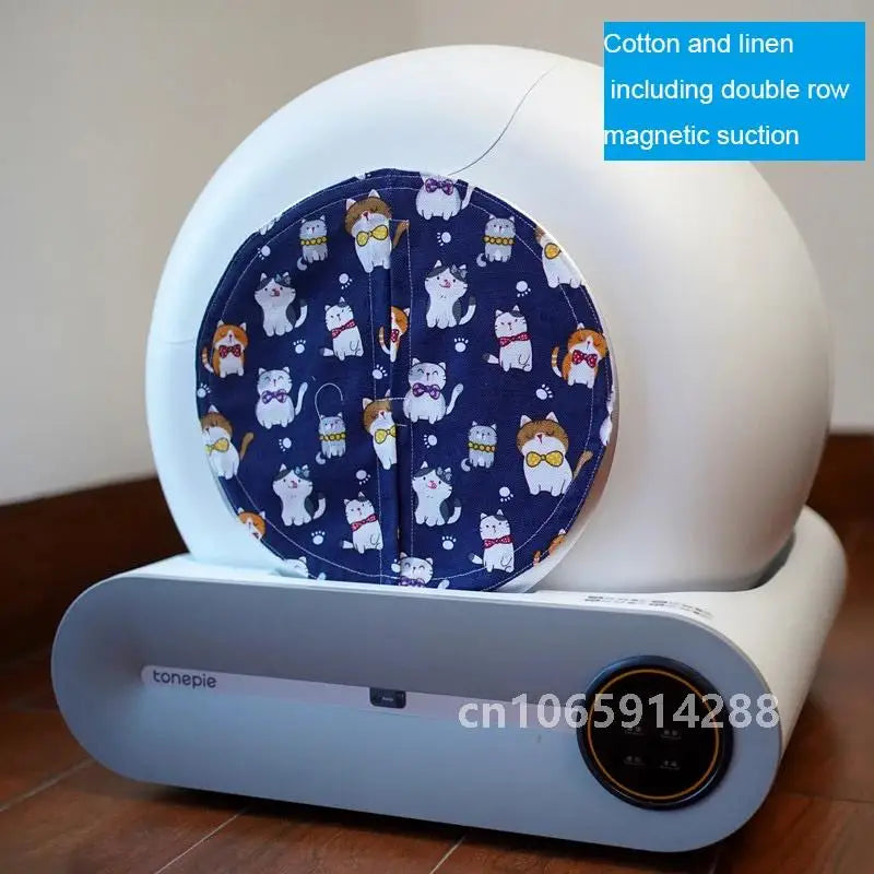 Cortina de porta à prova de odores e poeira para bacia de gato, combinando com cortinas para caixa de areia automática TONEPIE PETREE, produtos para animais de estimação