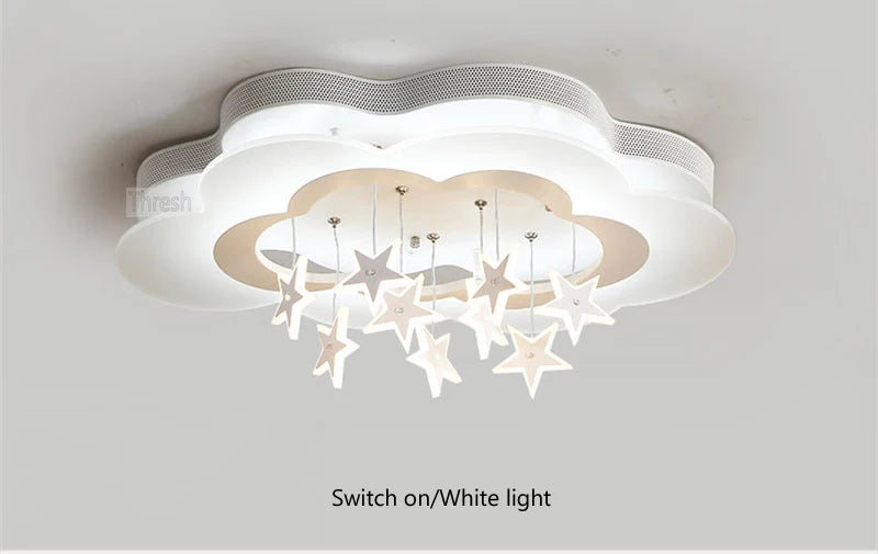 Kids Room Light Fixture Lamp For Children Kids Lamp For Bedroom Chandelier Kids Led Star Roof Light Kids Children Room Led Light