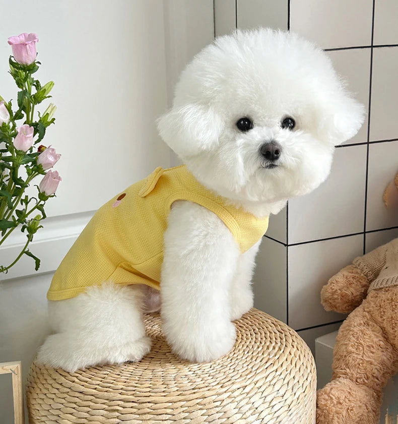 Roupas para cães pequenos, colete fino e fofo para cachorros, roupas para filhotes, roupas respiráveis ​​para chihuahua, colete para gatos, suprimentos para animais de estimação