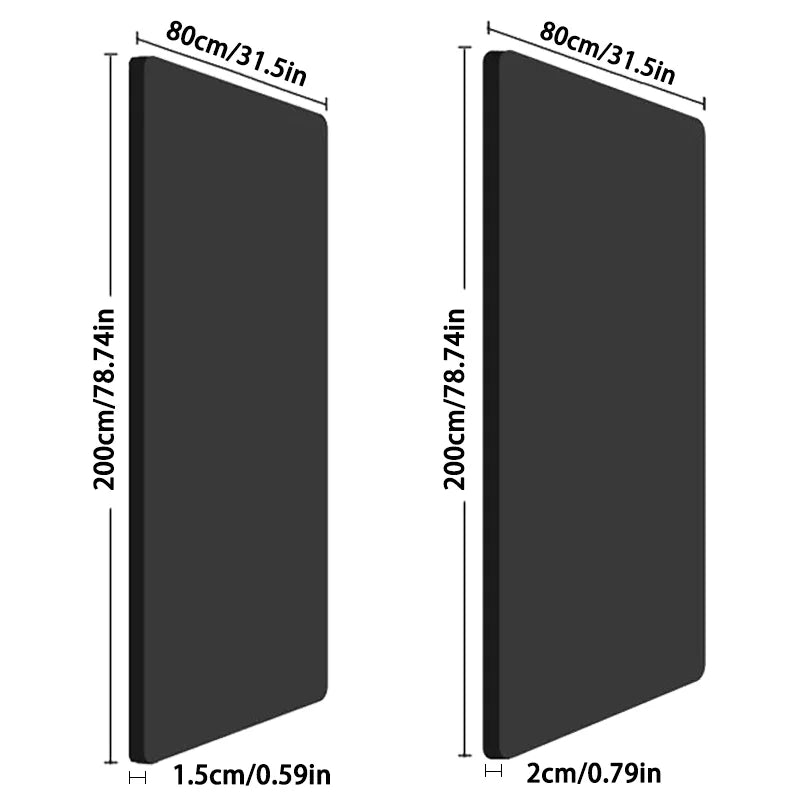 Tapete de ioga NBR de 15/20 mm de espessura, à prova de umidade, antiderrapante, durável, para acampamento, piquenique, 200x80 cm, para exercícios, academia e treino fitness