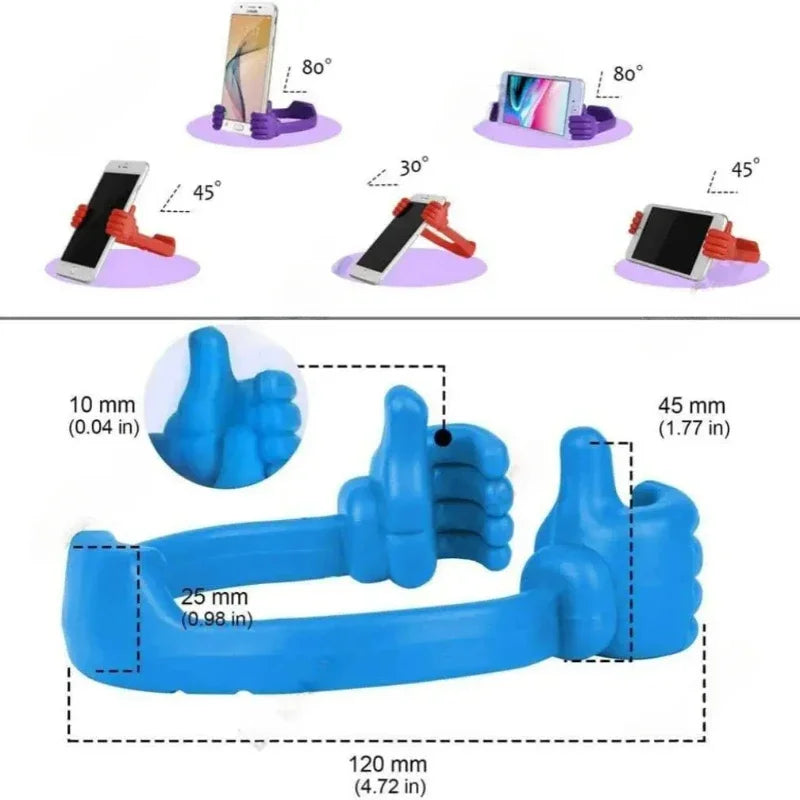 Suporte para celular com polegar para cima -