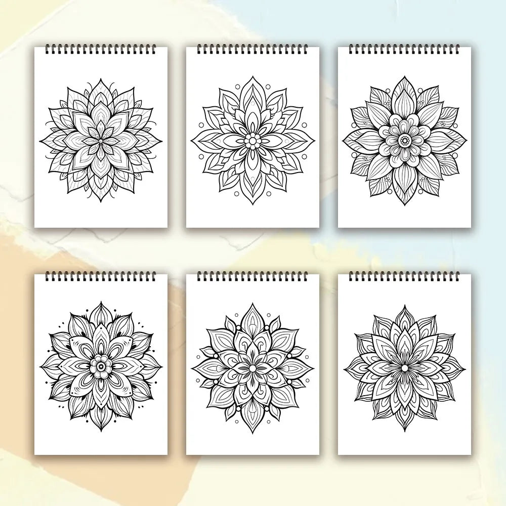 Livro de colorir em espiral - 30 folhas, livro de colorir para adultos, 11,2 x 8,3 polegadas, papel grosso de 100 g, livro de desenho, presente de boas-vindas para o feriado
