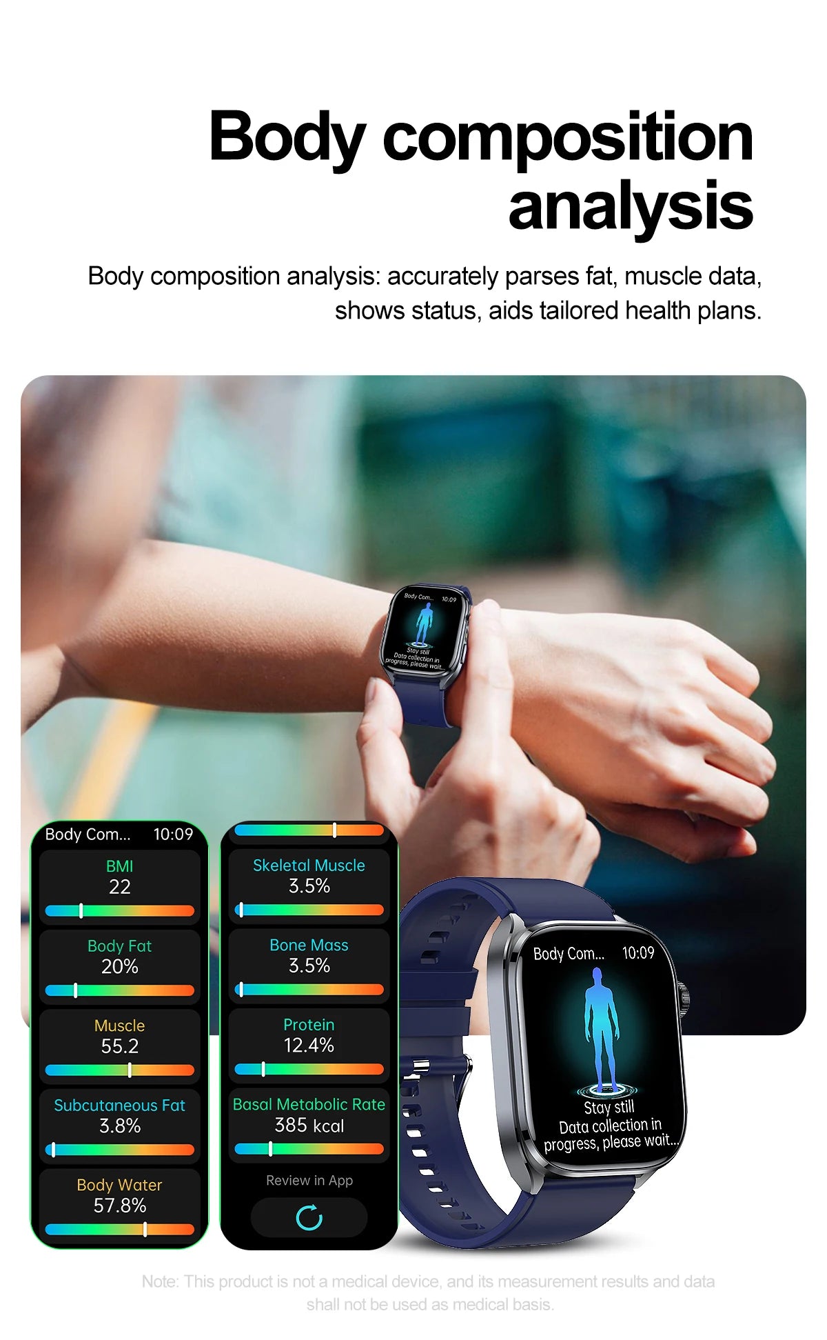 Novo relógio inteligente masculino 2025, pressão arterial, saúde, oxigênio no sangue, ácido úrico, lipídios, rastreador de fitness, relógios Bluetooth, chamada, ECG, smartwatch