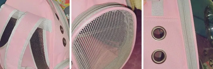 Bolsa de viagem transparente para gatos, mochila portátil para gatos, filhotes, bolsa respirável para levar suprimentos para animais de estimação