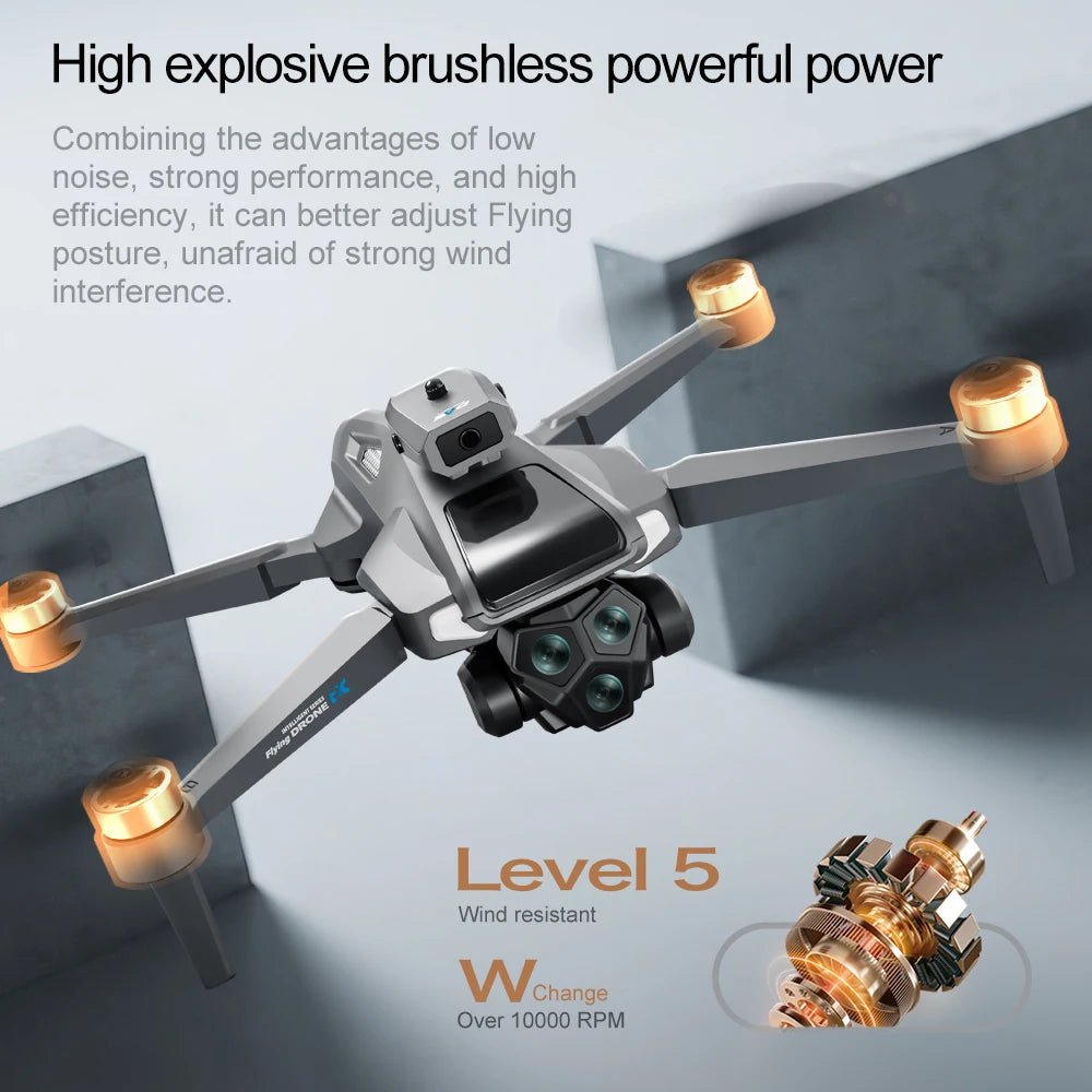 Novo drone 2025 com controle de tela flutuante, ESC duplo, câmera HD 4K, voo de 30 minutos, 5G, Wi-Fi, GPS, fluxo óptico de retorno, brinquedo RC sem escovas