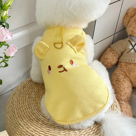 Roupas para cães pequenos, colete fino e fofo para cachorros, roupas para filhotes, roupas respiráveis ​​para chihuahua, colete para gatos, suprimentos para animais de estimação