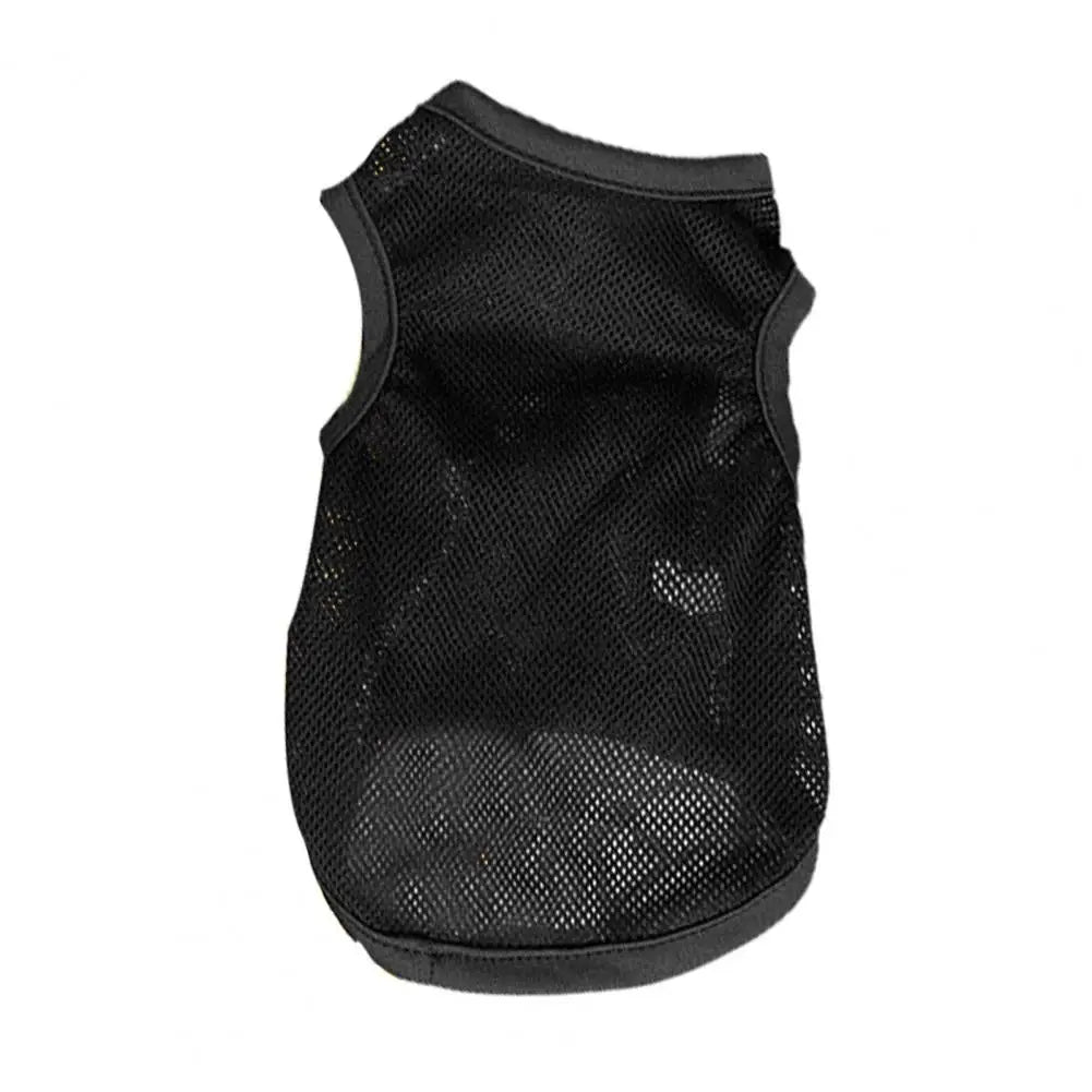 Camiseta para cachorro, tecido de malha respirável e de secagem rápida, camiseta para filhotes para o verão