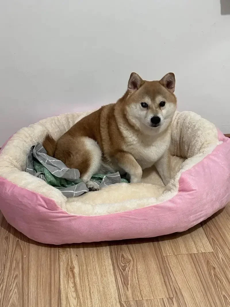 Cama macia e quente para cães, cesta para animais de estimação, casa para gatos, sofá para cães de médio e grande porte, almofada para cama de cachorro, casa para animais de estimação, acessórios e suprimentos 2025novo