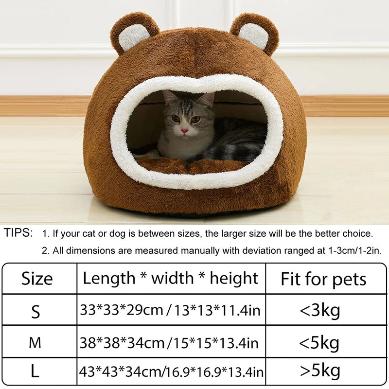 Cama engraçada para gatos, quente, macia, longa, de pelúcia, almofada para espreguiçadeira, para cães pequenos, tenda, camas de caverna para casa de gato aconchegante, tapete, suprimentos